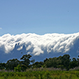 Clouds over Hottentots Holland Mountains