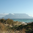 View of the Table Mountain from Bloubergstrand